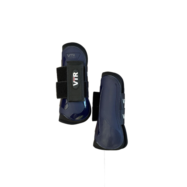 Caneleira/Tendoneira de Velcro Atria VTR cor:Azul Marinho - Imagem 1