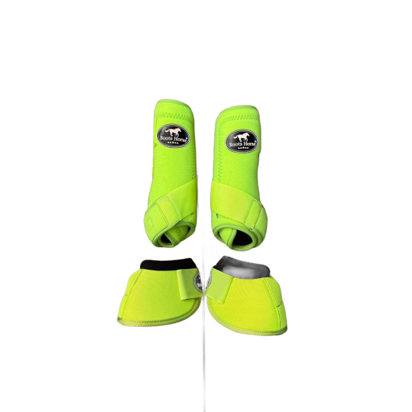 Kit Caneleira e Cloche Boots Horse M cor:Verde Limão - Imagem 1