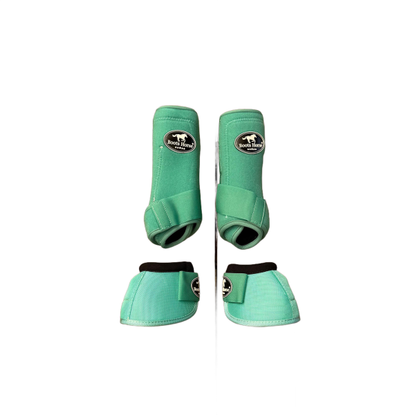 Kit Caneleira e Cloche Boots Horse M cor:Verde Água - Imagem 1