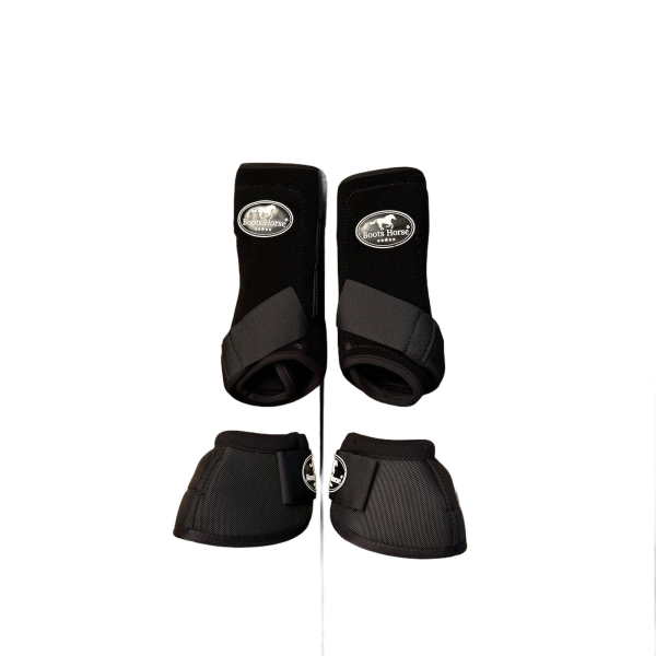 Kit Caneleira e Cloche Boots Horse M cor:Preto - Imagem 1