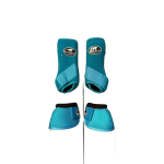 Kit Caneleira e Cloche Boots Horse M cor:Azul Turquesa