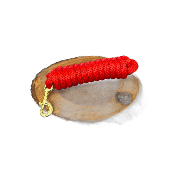 Cabo para Cabresto com Mosquetão Vermelho Boots Horse - Imagem 1