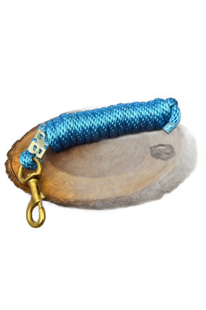 Cabo para Cabresto com Mosquetão Boots Horse Azul Turquesa