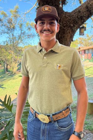 Polo Masculina UC Verde Estonado