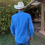 Camisa Masculina Manga Longa UC - Azul Claro - Imagem 4
