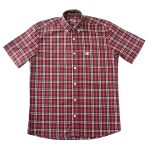 Camisa Masculina UC Manga Curta Xadrez Vermelha