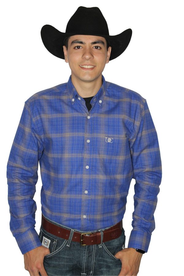 Camisa Masculina UC Flanela Azul - Imagem 2