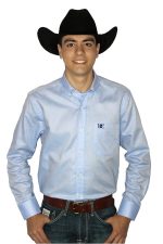 Camisa Masculina UC Manga Longa Azul Claro - Imagem 2