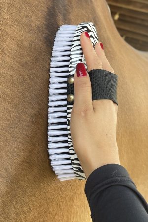 Escova para Pelo de Nylon INSTEP Estampa de Zebra