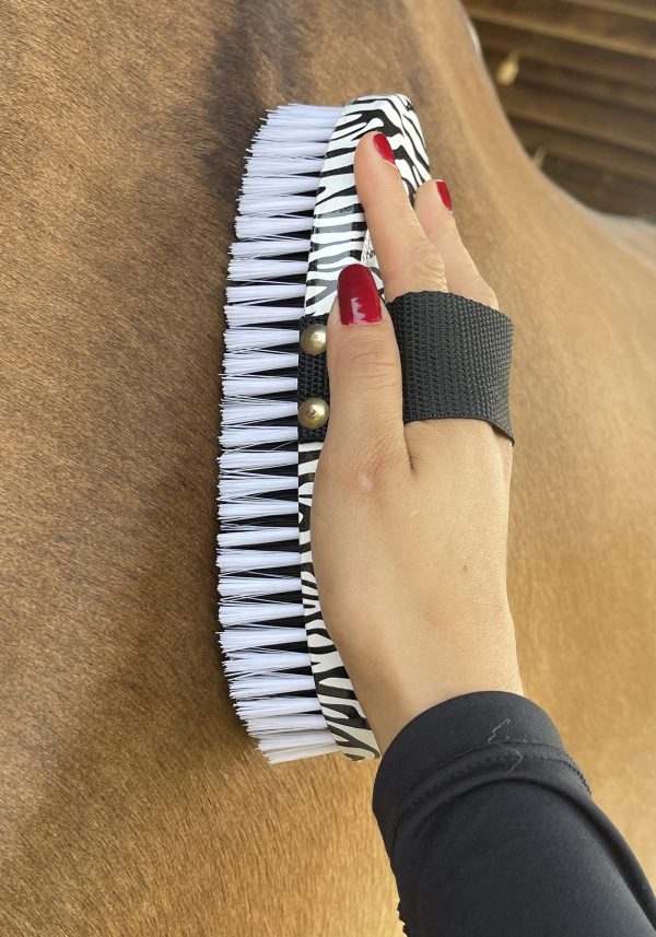 Escova para Pelo de Nylon INSTEP Estampa de Zebra - Imagem 1