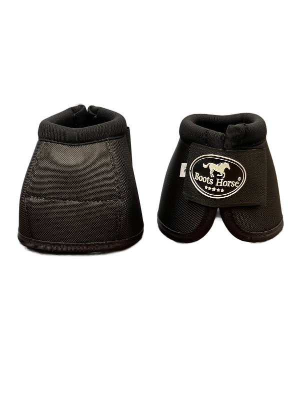 Cloche Velcro Boots Horse Preto Tamanho M - Imagem 1
