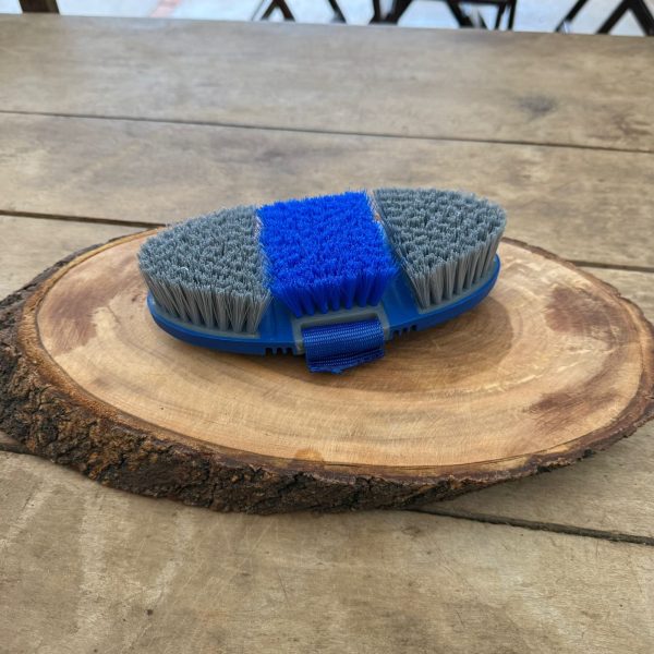 Escova Flexível para Pelo Cor:Cinza e Azul Royal - Imagem 2