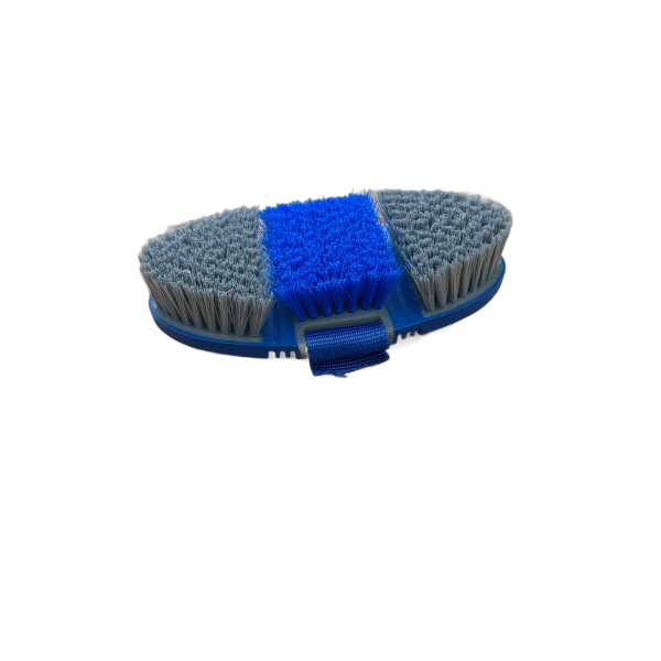 Escova Flexível para Pelo Cor:Cinza e Azul Royal - Imagem 1
