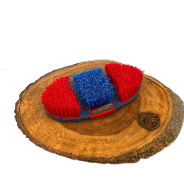 Escova Flexível para Pelo Cor:Vermelho e Azul Marinho - Imagem 1