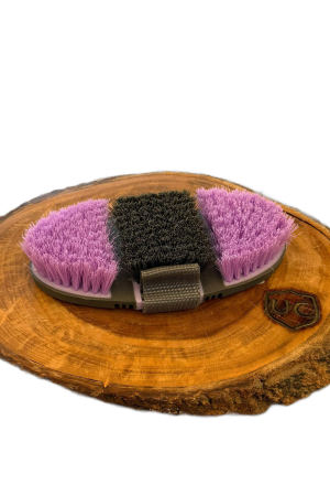 Escova Flexível para Pelo Cor:Roxo e Cinza