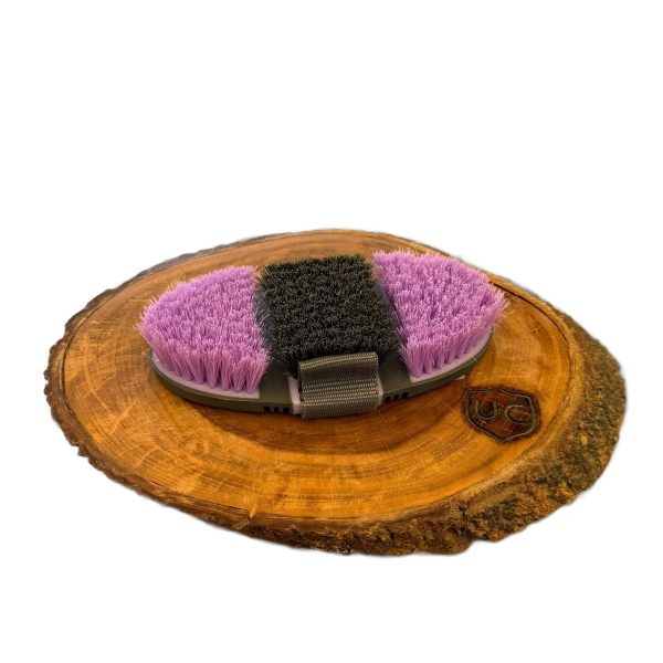 Escova Flexível para Pelo Cor:Roxo e Cinza - Imagem 1