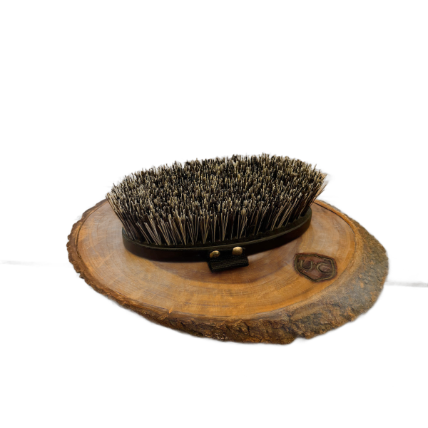Escova para Pelo com Alça de Tecido AM Ferramentas cor:Preto e Creme - Imagem 1