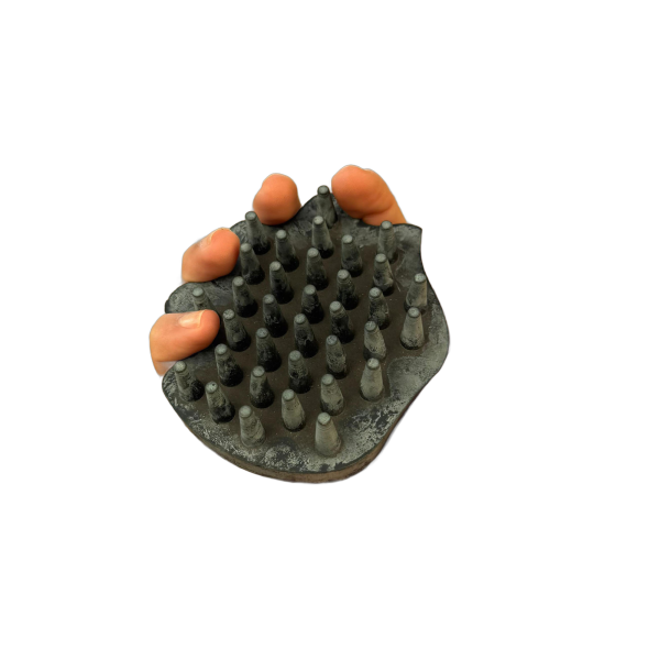 Escova Massageadora de Borracha INSTEP cor:Chumbo - Imagem 1
