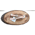 Correia de Espora de Couro PR Estreita Simples Infantil Boots Horse Cor:Marrom Claro