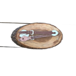 Correia de Espora de Couro PR Meio Curtume Simples Boots Horse Cor:Marrom